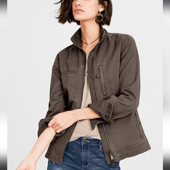 Garnet Hill Jackets & Blazers - Garnet Hill Organic Cotton Cargo Jacket